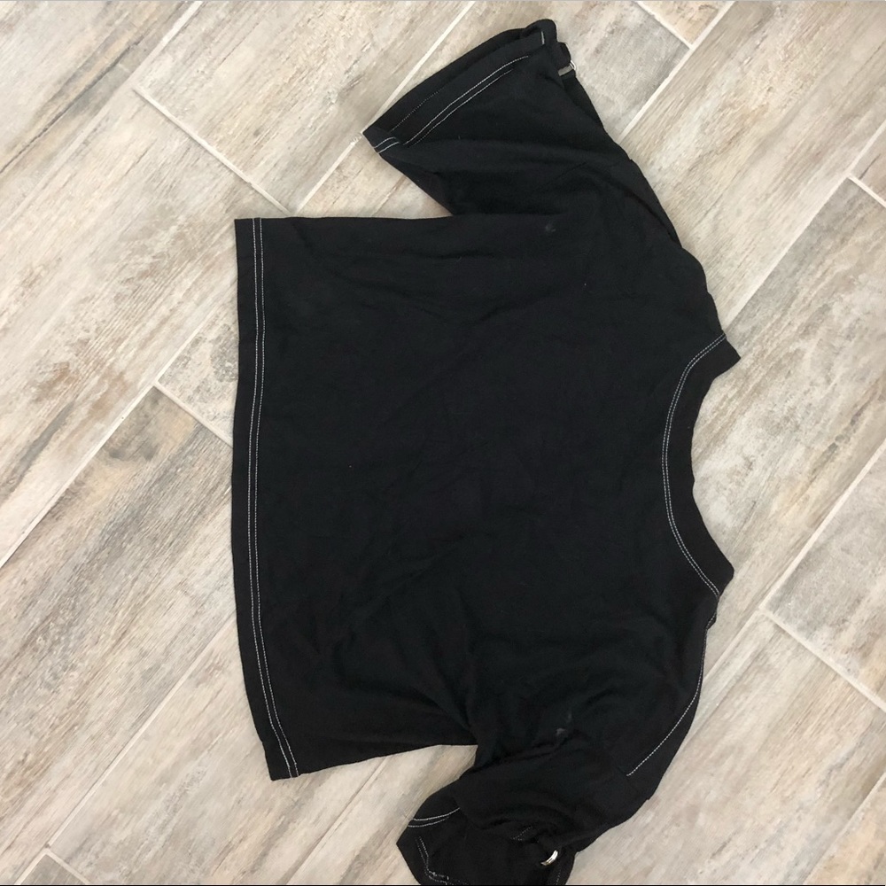 Black crop top